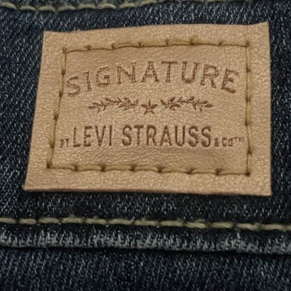 Signature Levi Strauss High Rise Ankle Skinny Jeans 16 W33 | Zipper Hem - Picture 10 of 15